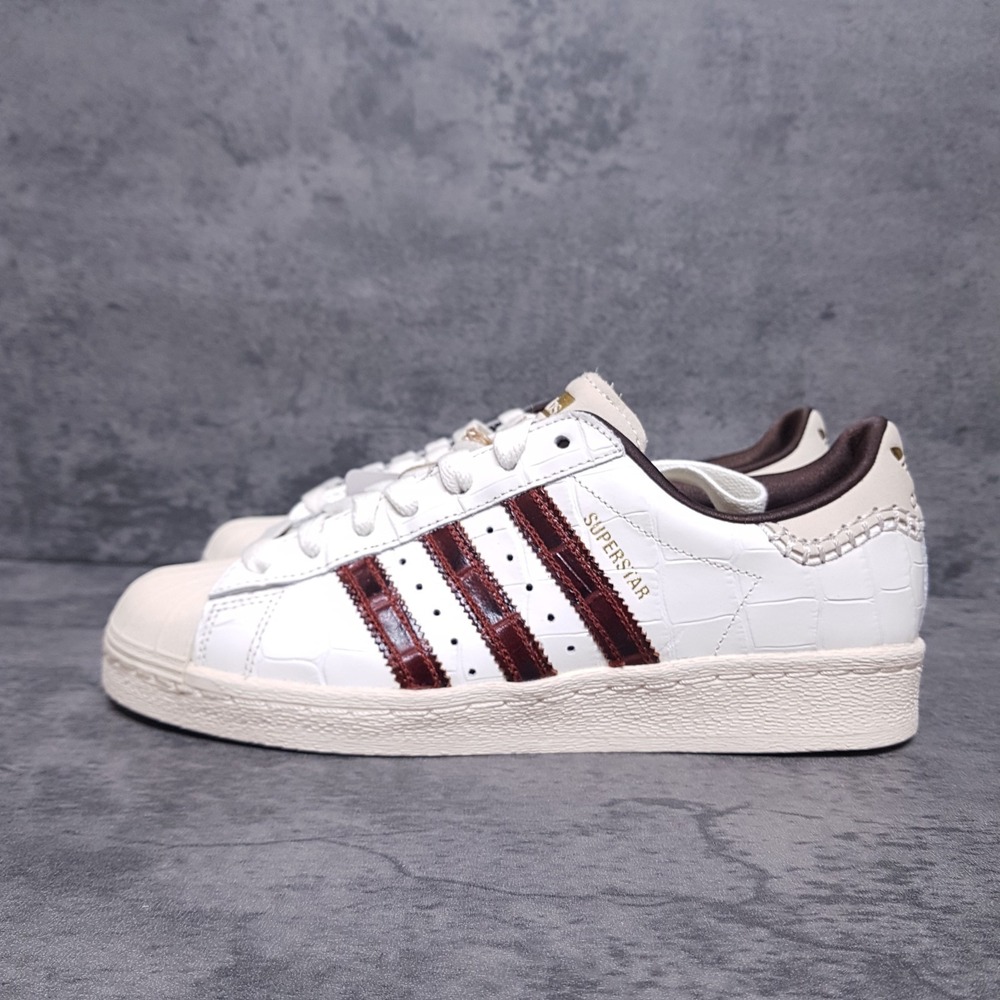 ADIDAS Superstar X Wales Bonner Shoes Mens 13 White Brown Croc KH8797